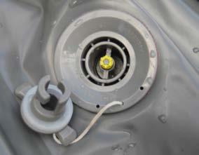 3. To Inflate There is a yellow poppit in the boat valve. To deflate the kayak push the poppit down and turn clockwise.