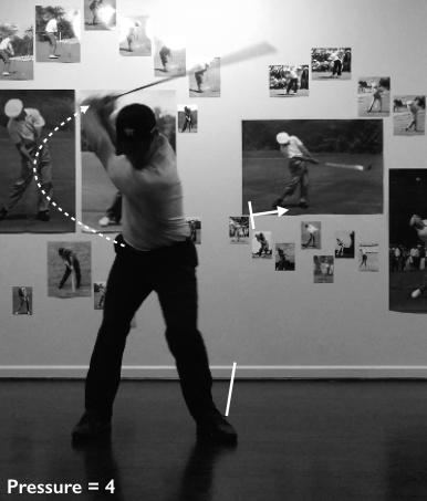 Movement 8 Full Motion Setup Through Impact Face-On Pressure = to a 8 Setup: Supporting athletic, stock -iron setup with club upside down?