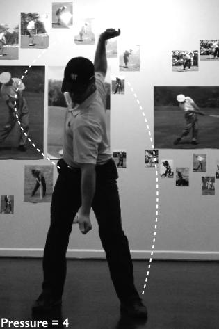 Movement Just After Impact Face-On Pressure = to a 8 Setup: Setup just like Movement - Just Before Impact?