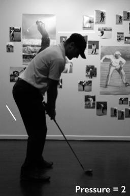 (when increasing trajectory, setup becomes more athletic) As student performs backswing portion of movement: Does the movement complement Short Game Movement