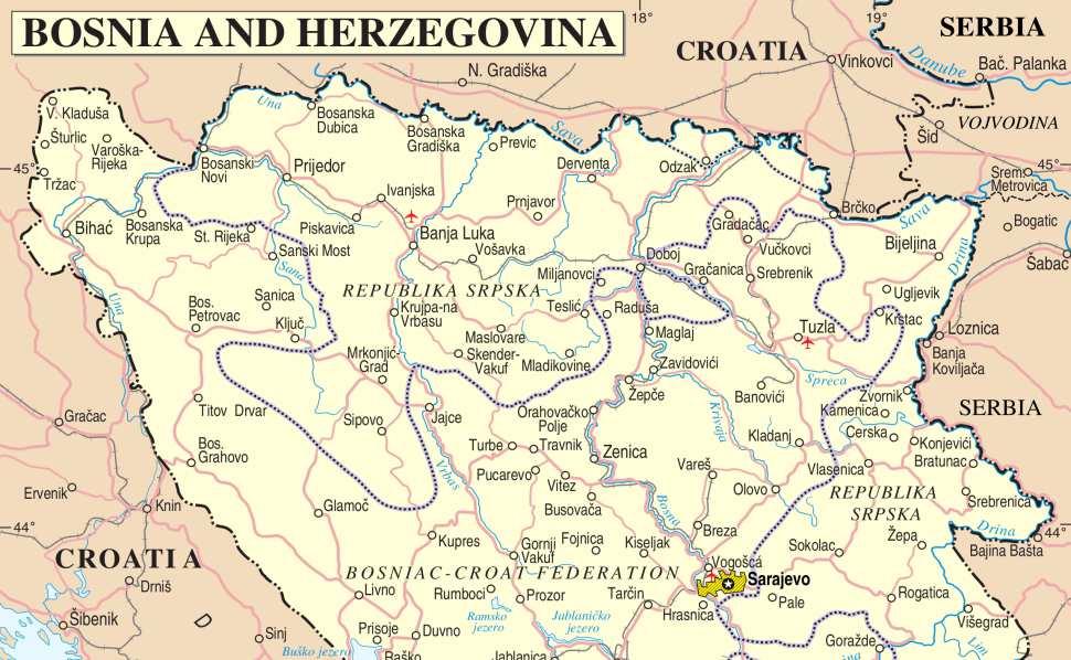 BOSNIA AND HERZEGOVINA 1. BASIC INFORMATION (1) - Population - 3,8 mil.