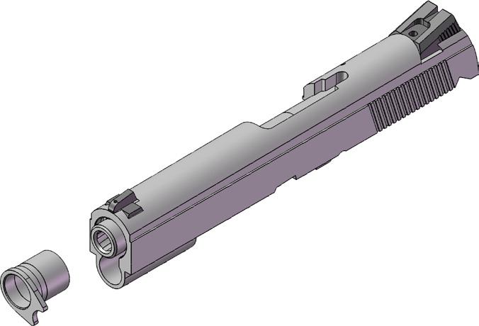 Figure 7: Slide Assembly and Component Removal 7) Push the BARREL forward approximately ¼.