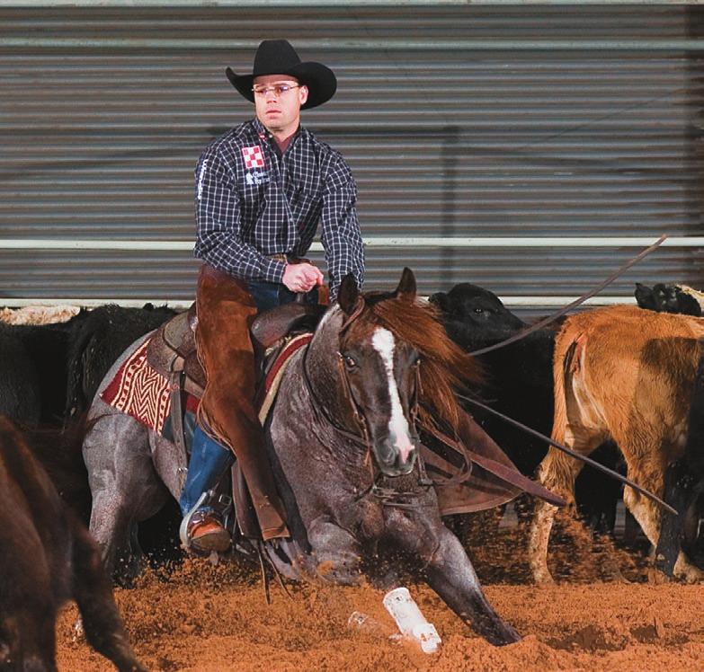 showed for the first time at the AQHA Youth World finals in Amarillo and placed third in Western pleasure on a mare he trained himself.