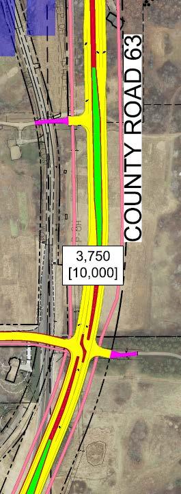 County Road 63 Preliminary Design Initial assumption of 4-lane expansion Extension from Argenta Trail (CR 63)/Hwy 55 project.