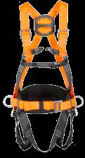 FS2001 Fall Arrest Harness 1 dorsal D-ring for attachment of fall arrest systems Size adjustment at chest and legs straps provides a