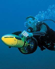 Introduction Today s Diver Propulsion Vehicles consist of a battery operated motor, contained within a waterproof housing, which spins a shaft connected to a propeller.