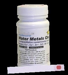 VERIFY METALS IN YOUR POOL OR SPA WATER SenSafe Water Metals Check Metals can cause permanent staining in your Pool or Spa.