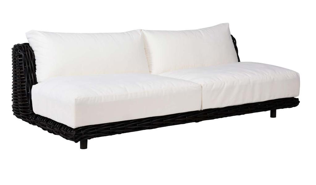 NASSAU OD SECTIONAL SOFA As Shown In: 3 Seater, Recycled Canvas White and