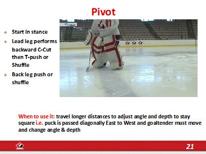 Large group task: Pivot- 10 RM- p. 8 1. Start by explaining that the Pivot is used to travel longer distances, to adjust angle & depth, and to stay square 2.