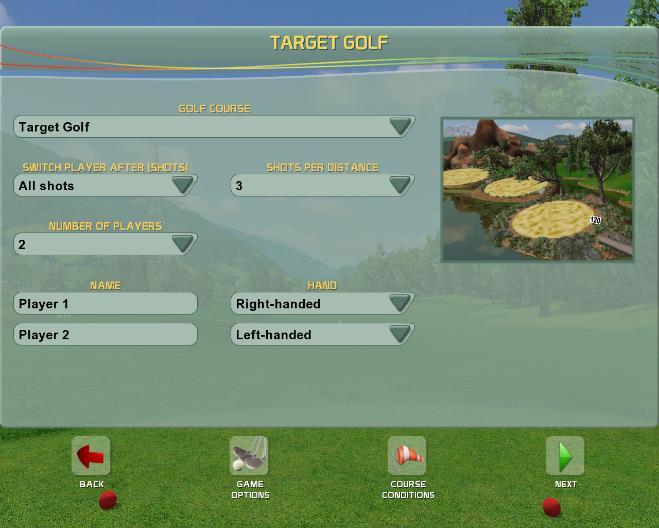 3. GAMES Enjoy the set of amusing golf games aimed at the whole