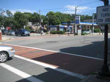 Crosswalks at the Main Street/Greenwood Street/Oak Street intersection need to be resurfaced.