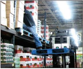 One Minute Focus A warehouse worker was fatally injured after falling seven feet from a wooden pallet elevated by a forklift.