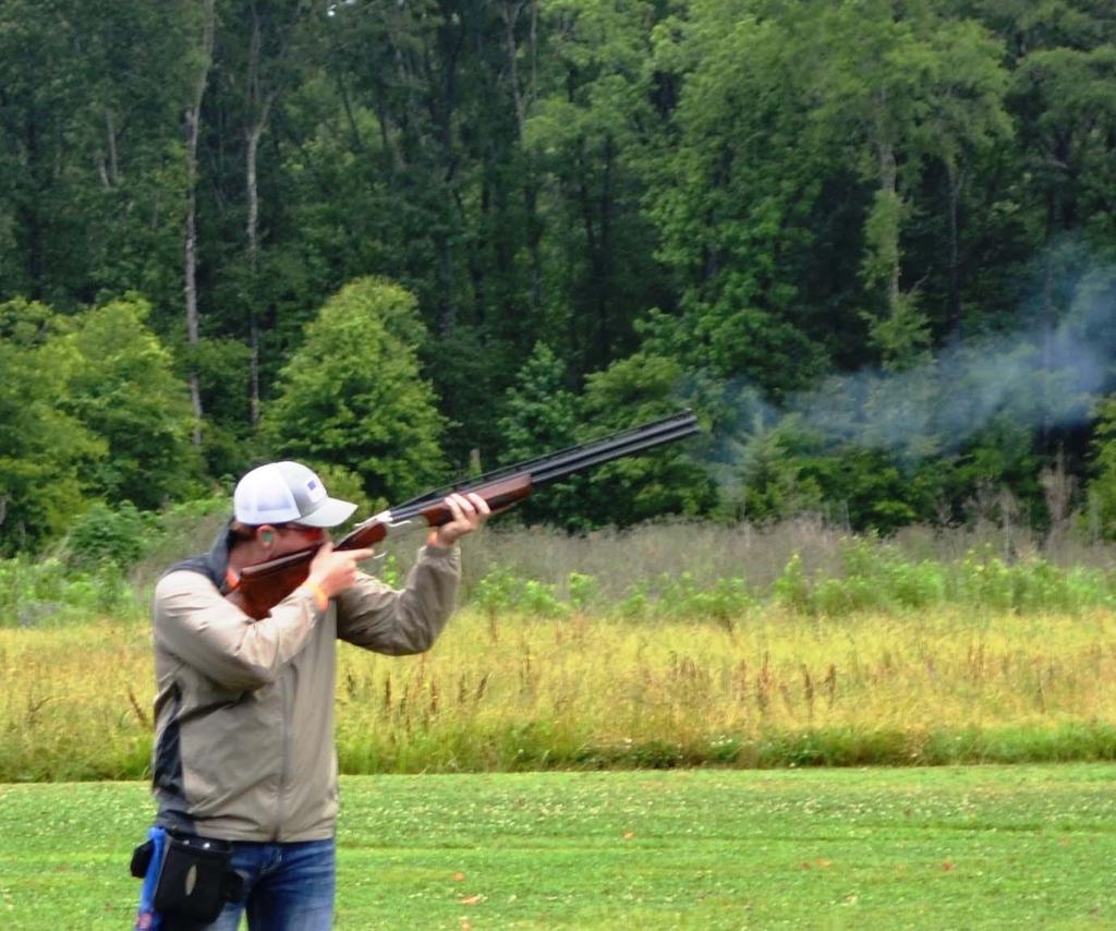 HAT SHOOT EVENT Jared Gay shot his first 100 straight in the 28 Gauge at the Gertrude Hurlbutt Open on