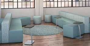 FLEX Lounge SIN 711-16 Flex Lounge seating bridges the gap between casual Flex Ottoman seating and Flex Tiered seating with a modular lounge approach.