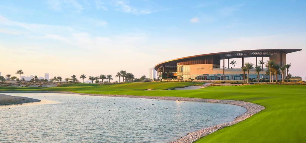 championship course, the Trump International Golf Club Dubai.
