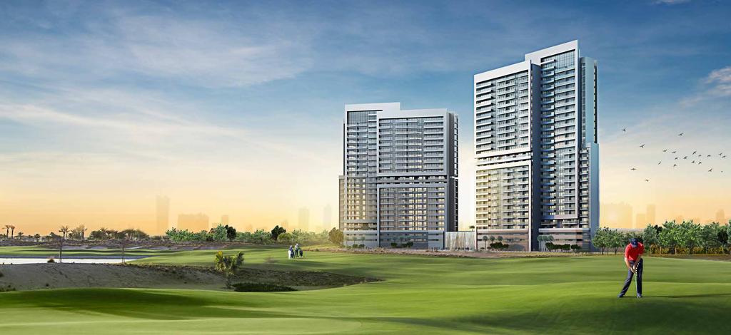 Surrounded by spectacular green fairways, Golf Vita are uniquely designed contemporary towers