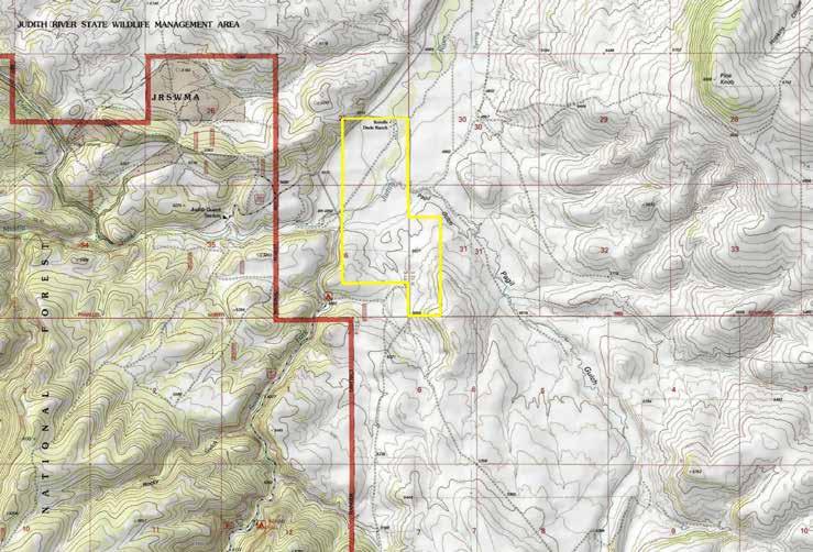 Circle BarRanch - Topography Map Maps are for visual aid only ~ accuracy is not guaranteed.