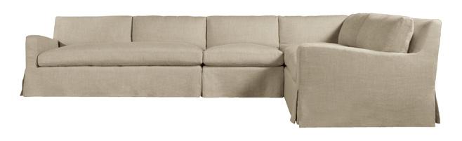 BELGIAN SLOPE ARM SLIPCOVERED & UPHOLSTERED COLLECTION 5' Sofa 6'*, 7'*, 8'*, 9'* Sofa and 8' Sleeper Sofa
