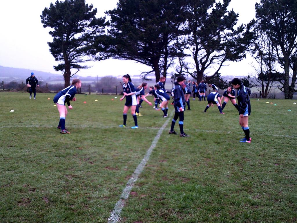 GIRLS RUGBY FESTIVAL SUCCESS Following on from the development of girls rugby within the curriculum, St Ives School organised a rugby festival for U13 and U15 girls against all the other Penwith