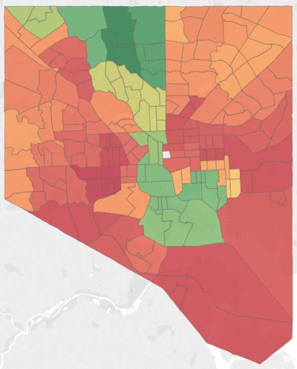 Human Development Index Disparities in Baltimore City: Mean Years of Schooling Greater Roland Park / Poplar Hill Mean Years of Schooling: 17.