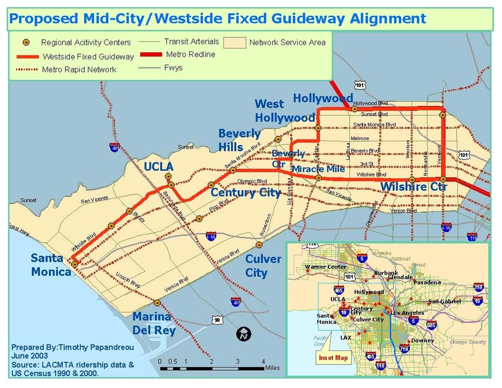 Wilshire Boulevard Relief Alignments. The Westside sub-region will need ancillary routes other than Wilshire Blvd due to the high volume corridors.