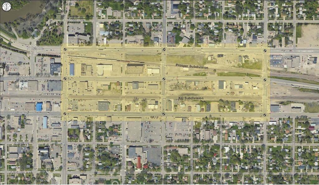 Downtown Roadway / Rail System Analysis Conducted an analysis of varying roadway modifications to