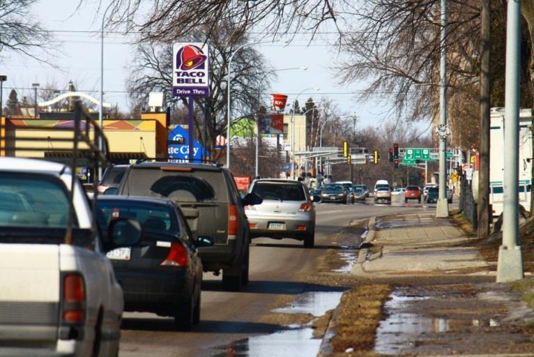 Center Avenue Corridor Issues High Vehicle Crash Locations Intersections exceed critical crash rate and crash severity rate for a