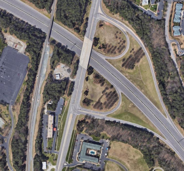 Left entrance at NC-147 Interchanges Otherwise ¾-cloverleaf is OK Parclo ABs at Davis, Miami, and Page Not terrible
