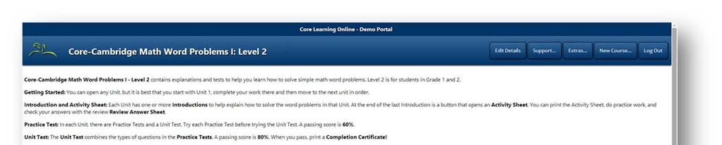 Core-Cambridge Math I Level : Product Guide c.