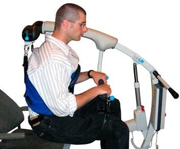Transfer to sitting position using leg straps 1.