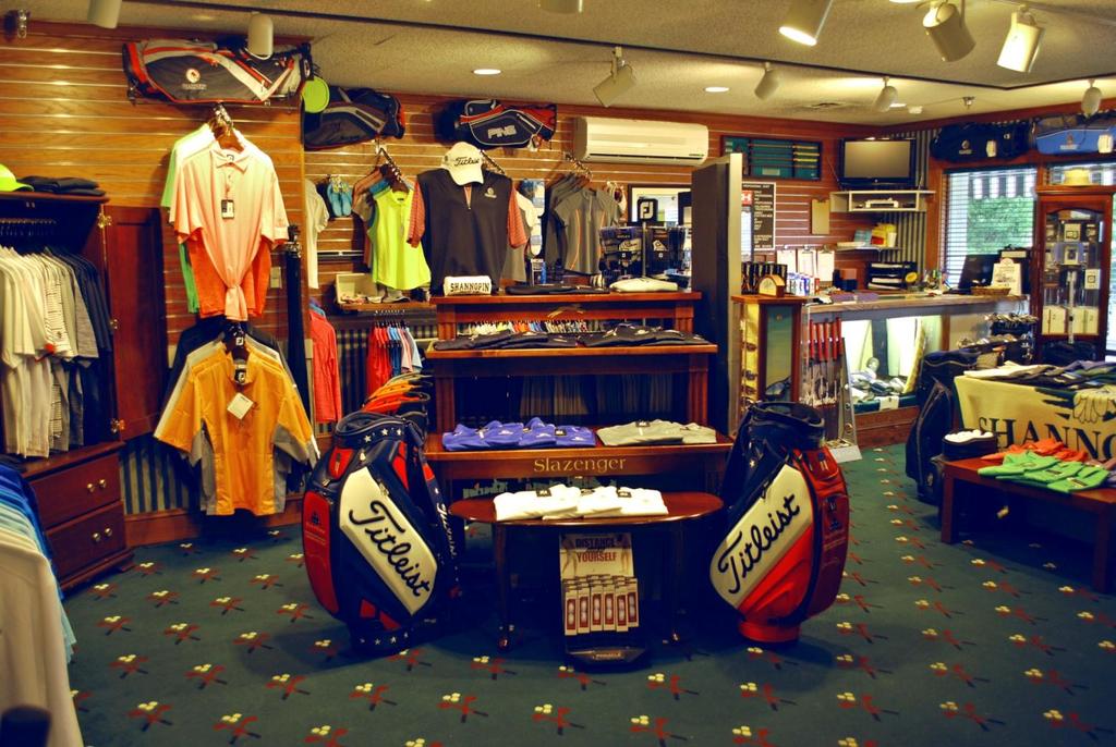 Pro Shop Call the Pro Shop for