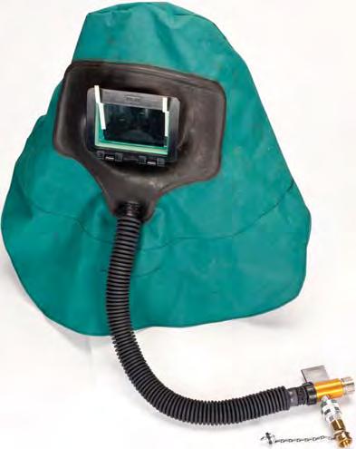 Air-Line Respirators Abrasi-Blast Supplied-Air Respirator This supplied-air respirator provides respiratory and upper body protection for personnel engaged in abrasive blasting.