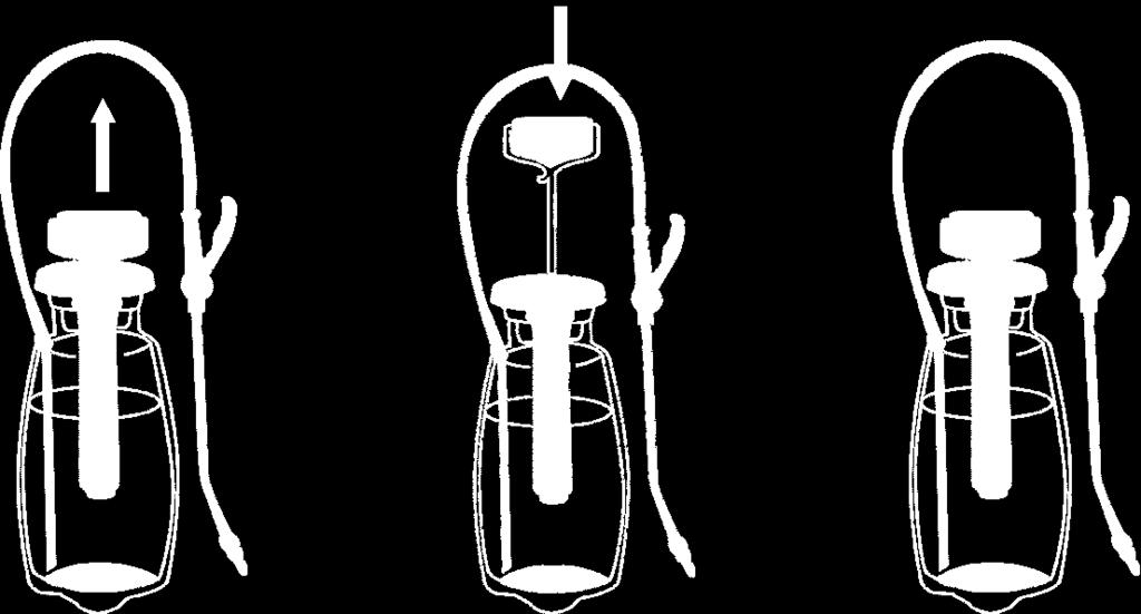 air pump is used to force air into the tank.