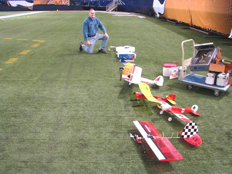 Several TCRC members made plans to fly at the Dome on Thursday, December 18, but the busy holiday season reduced the club flyers to Jim Cook and Mike Burk.