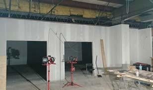 As of this writing the ceiling and the floor have been removed, the walls have a new fresh layer of