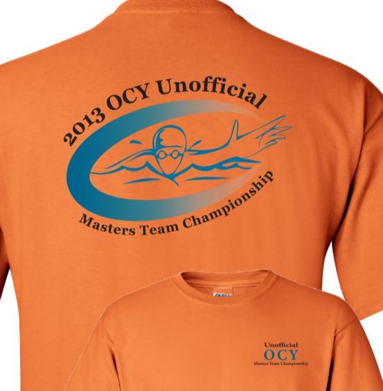 Ocean County YMCA 2013 Masters Meet T-Shirt Order Form Item Cost Size Qty Total Cost Short sleeve T-Shirt Adult sizes: S, M, L, XL, XXL, XXXL $18.