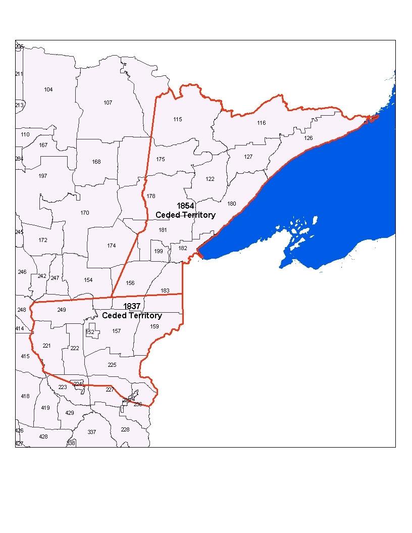 Figure 4. Minnesota antlerless deer permit areas. only 3 tags. Ninety members registered 1 or more deer and 1 individual requested all 15 available tags.