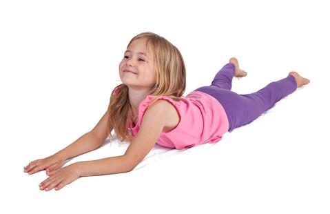 Snake Yoga Pose To be snake lay down on your belly, & hide in the tall grass. Put your hands on the ground underneath your shoulders. On the count of 3 lift your head & shoulders off the ground.