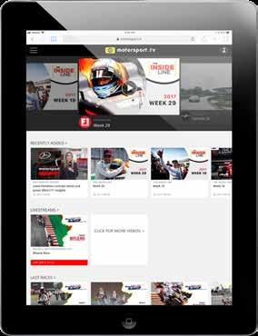 The only TV platform that offers racing and automotive video content via: 1/ Linear TV: cable and satellite distribution 2/ Authenticated and