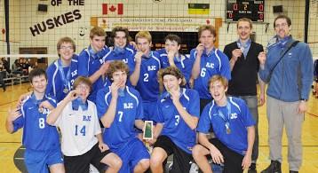 CVAC teams win bronze medals in volleyball RJC wins bronze in 3A Boys provincials The Rosthern Junior College Senior Boys Volleyball team won the bronze medal at provincials on November 24 in