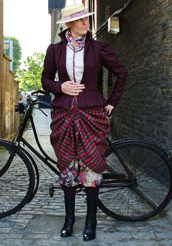 B VICTORIAN WOMEN'S CONVERTIBLE CYCLE WEAR SEWING PATTERNS PATTERN #1 PULLEY CYCLING SKIRT B