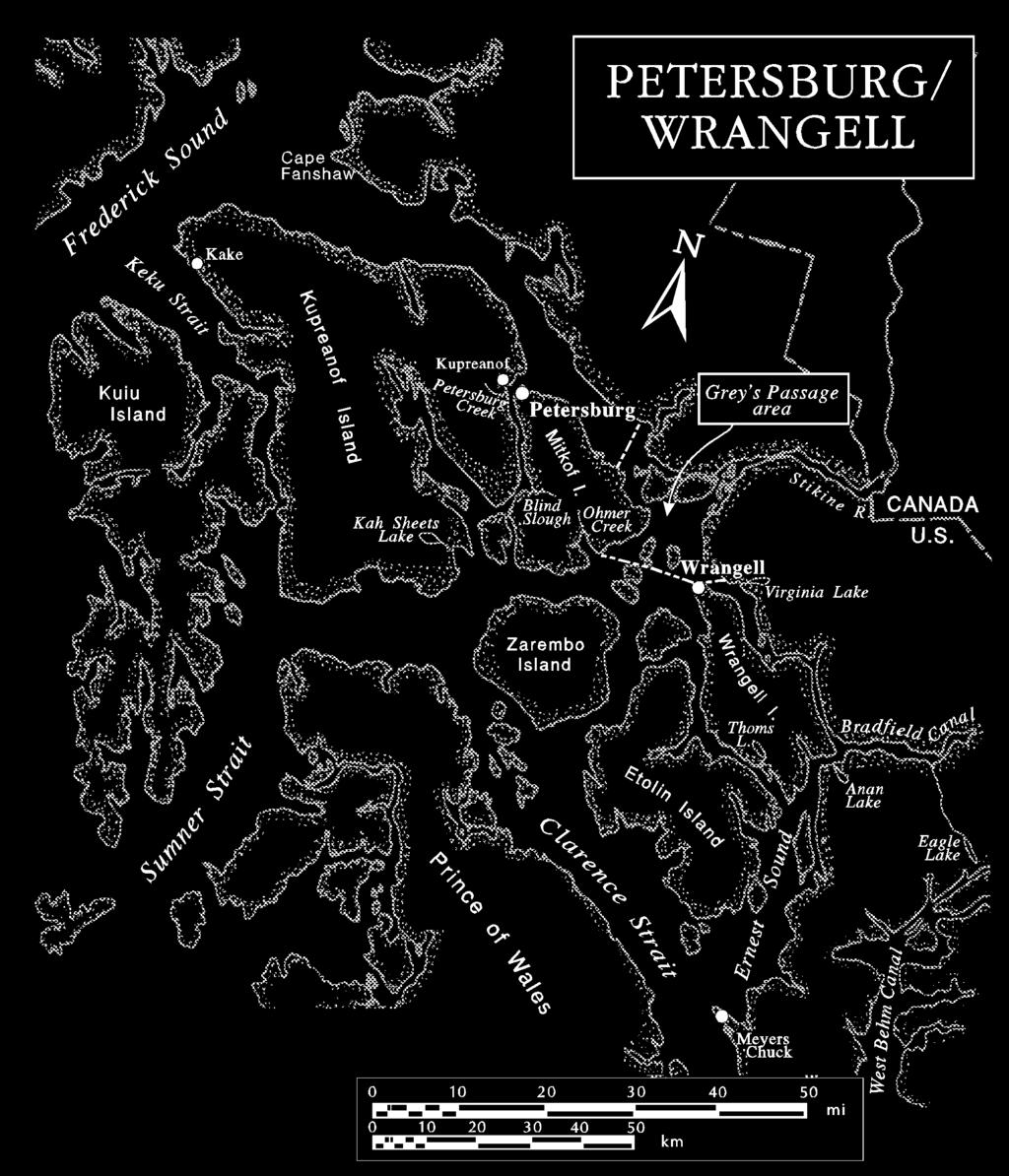 Figure 9. Petersburg/Wrangell management area.