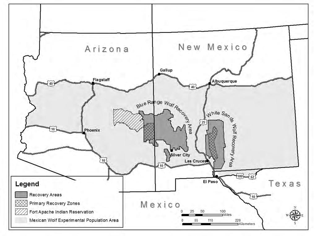 Appellate Case: 16-2189 Document: 01019694607 Date Filed: 09/23/2016 Page: 110 PROPOSED REVISION TO THE REGULATIONS FOR THE NONESSENTIAL EXPERIMENTAL POPULATION OF THE MEXICAN WOLF (CANIS LUPUS