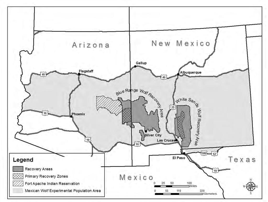 Appellate Case: 16-2189 Document: 01019694607 Date Filed: 09/23/2016 Page: 126 PROPOSED REVISION TO THE REGULATIONS FOR THE NONESSENTIAL EXPERIMENTAL POPULATION OF THE MEXICAN WOLF (CANIS LUPUS