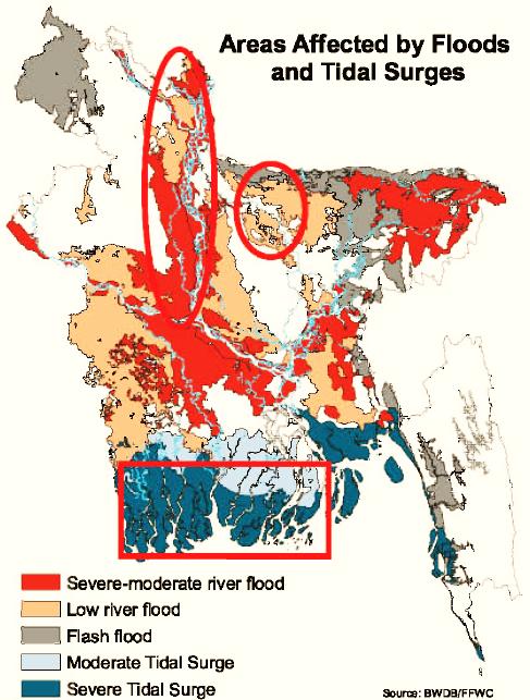 Spatial Distribution at the national level Ganges Sylhet Brahmaputra Rajashahi Khulna Dhaka 2008 Chittagong 1996 Barisal 1983 0 10 20 30 40