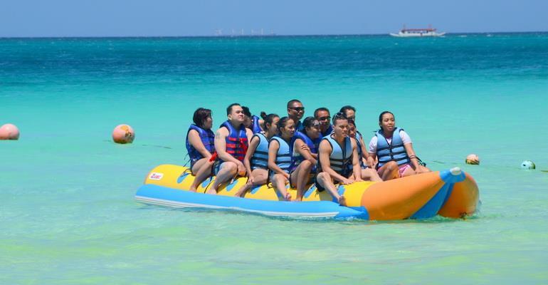 Duration: 2 hours Banana boat One of the most popular water activities around the island and also great for every member of the family.