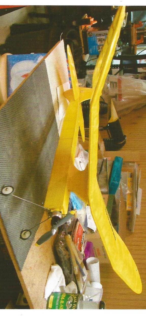 Winter Building Project Breda Bob Brooks has been busy building two 1/2 A Texaco class airplanes this winter, a Breda designed by Hal Stewart and the Kerswap designed by