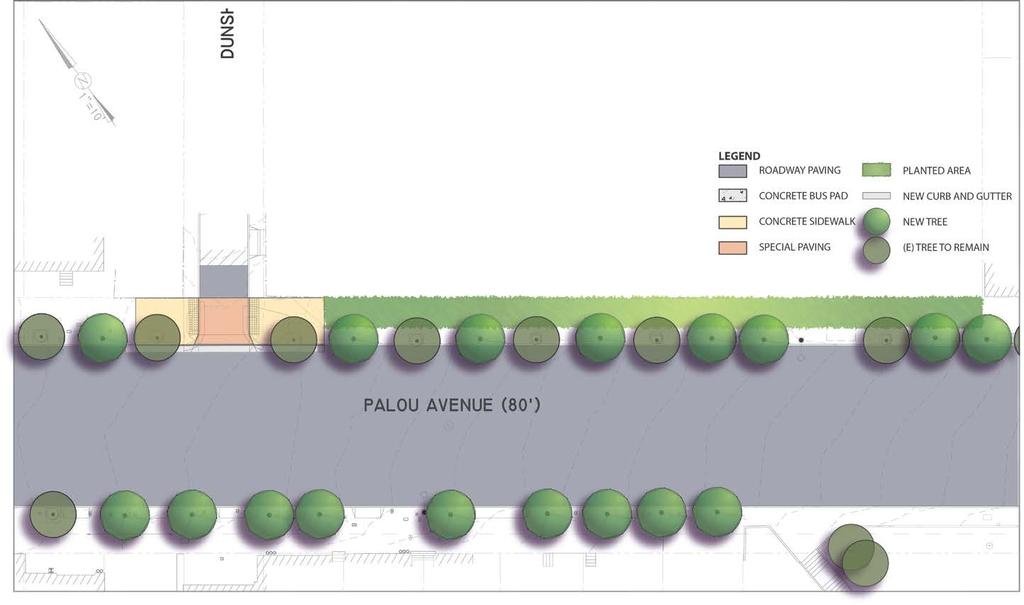 Dunshee Street Details Concept: raised crosswalk Vision Zero not on list