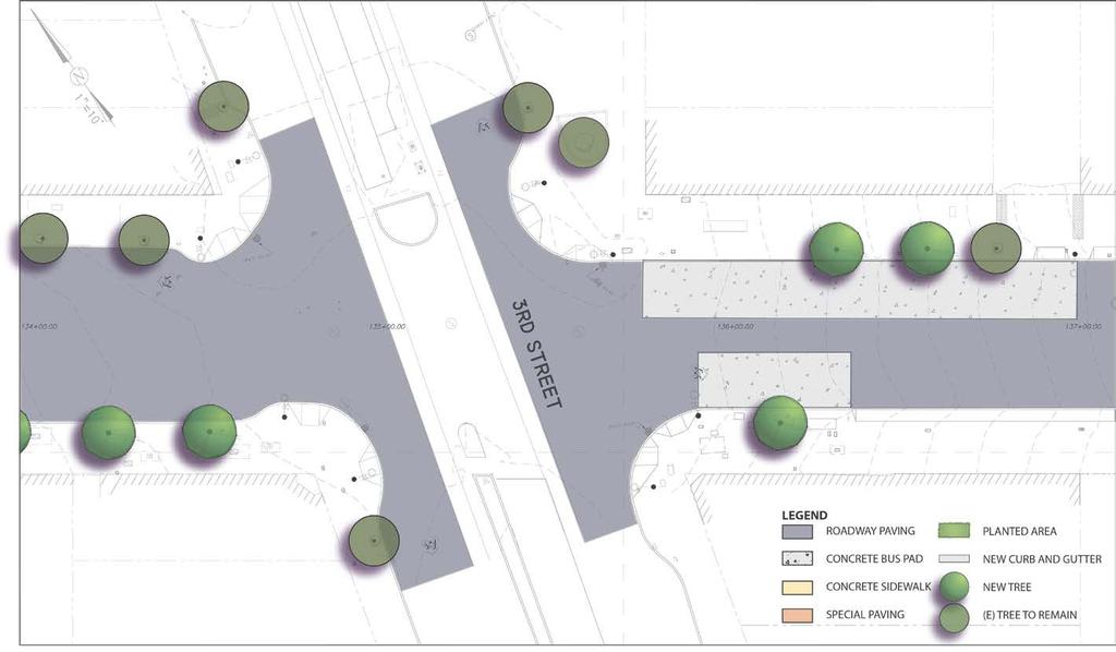 3 rd Street Details Completed: bulbouts, 2 bus, 2 pedestrian Vision Zero: Vision Zero work