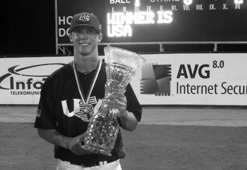 2008 SUMMER REVIEW USA BASEBALL NATIONAL TEAM Kendal Volz served as closer for the USA Baseball National Team. And when Volz took the mound, the game was over.